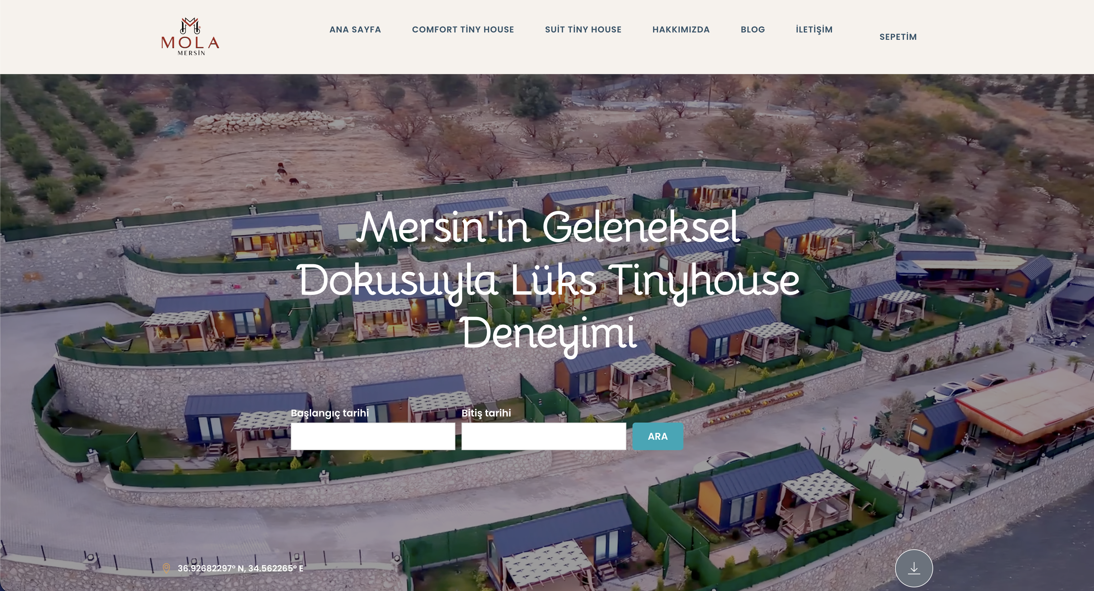 Mola Mersin web sitesi ekran görüntüsü